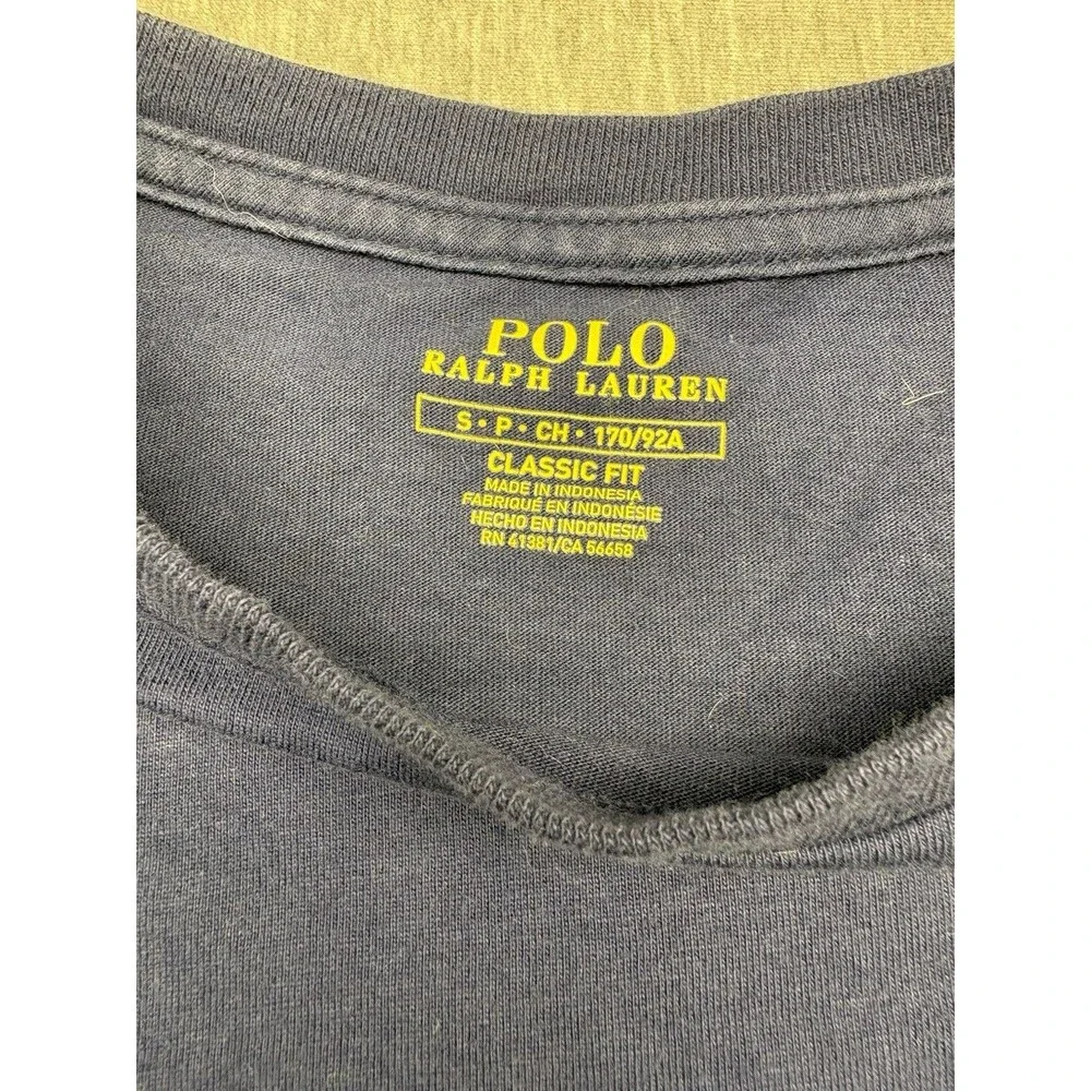 Polo Ralph Lauren Shirt Mens SMALL Blue PRL Pony Embroidery Pocket